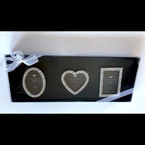 Set of 3 Rhinestone Picture Frames NWT